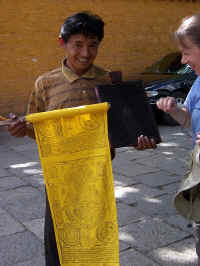 me with prayer block carver.JPG (111556 bytes)